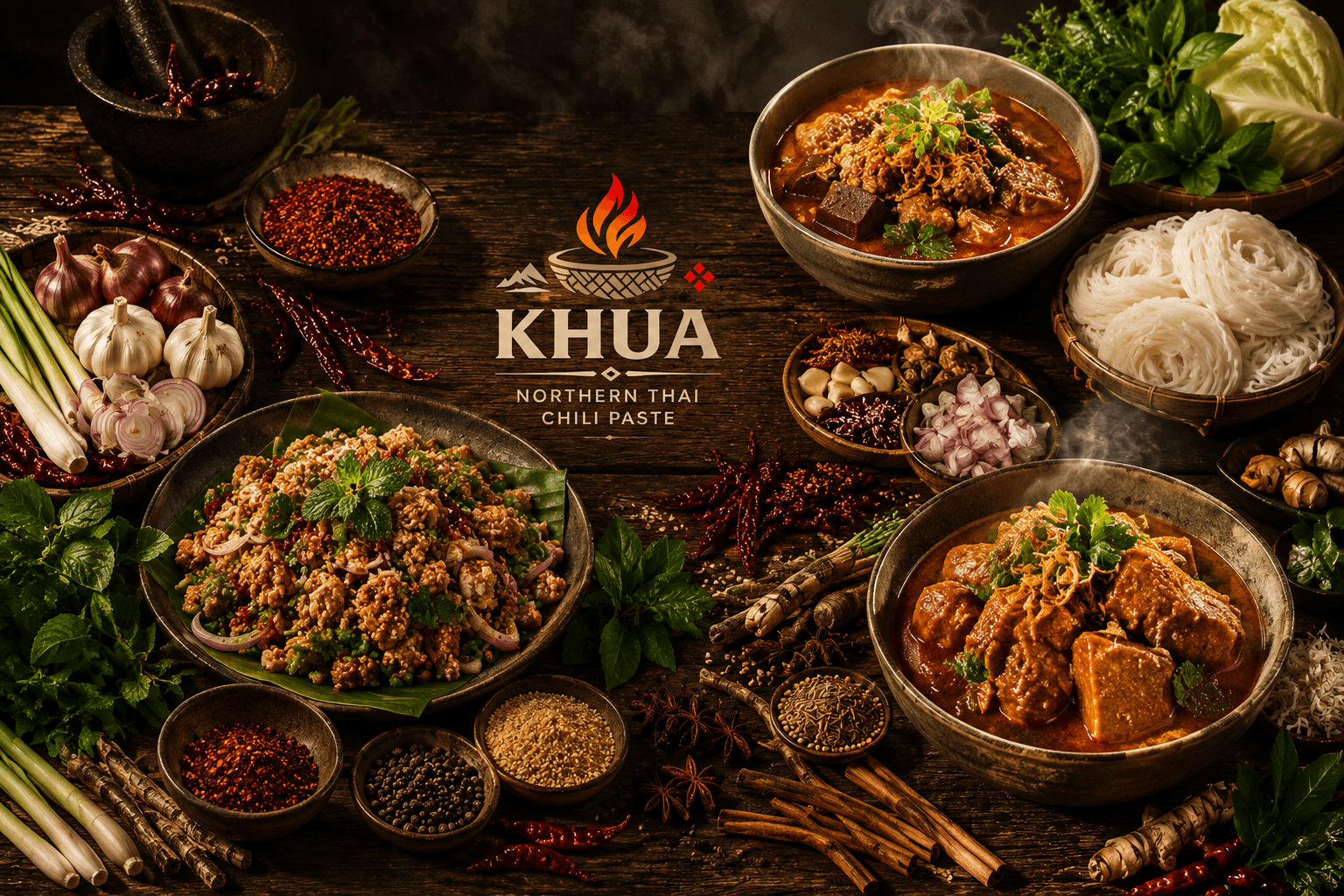 น้ำพริกตาแดงเหนือ สูตรล้านนาแท้ KHUA