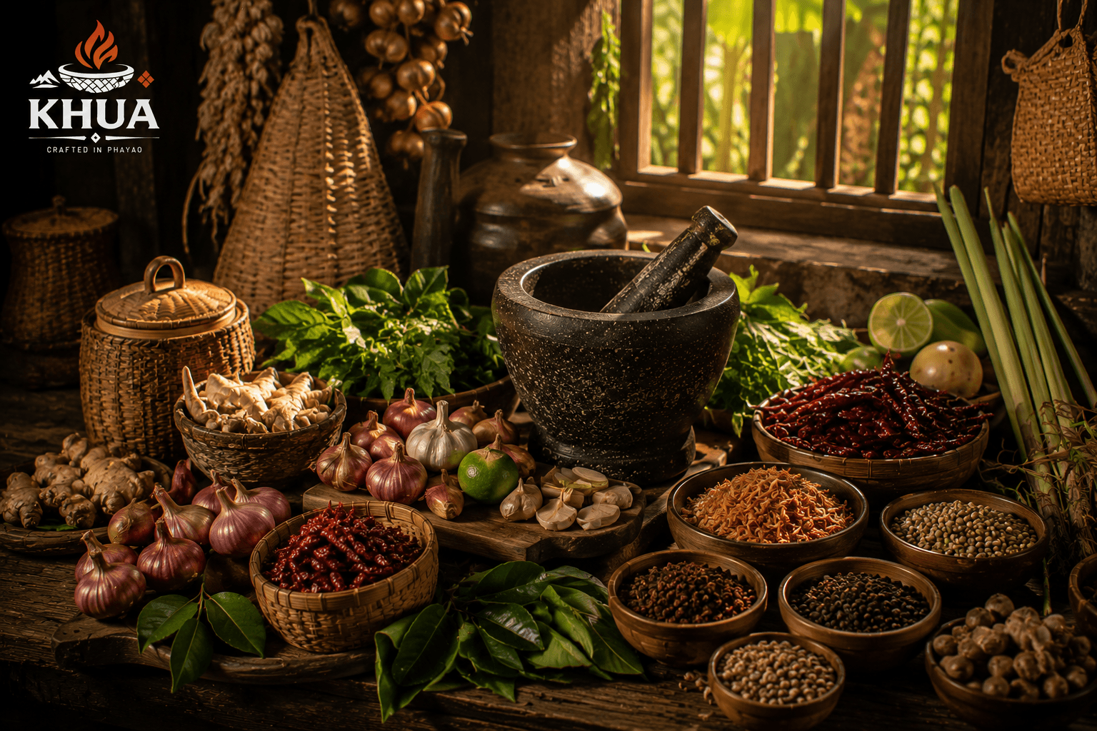 Lanna kitchen with ma-khwaen and local spices